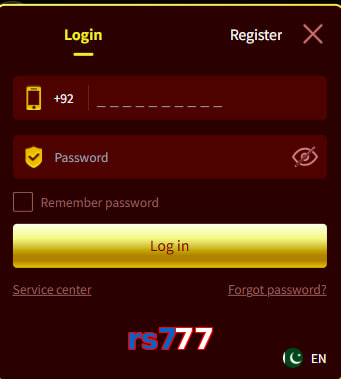 Rs777 login preview